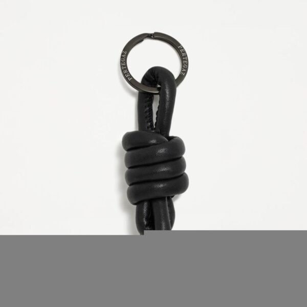 LLAVERO LOBO NUDO NEGRO PERTEGAZ LARGO 10CM