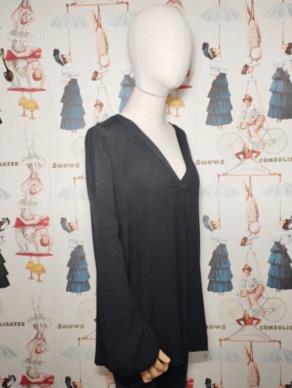 BLUSA VISCOSA M/L NEGRO