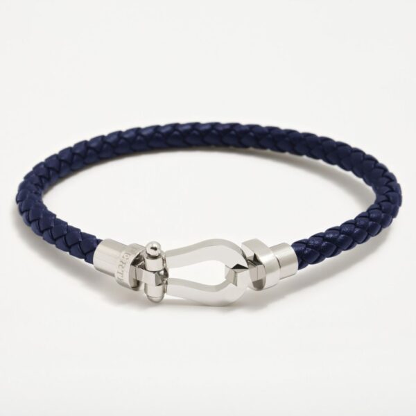 PULSERA PERTEGAZ OMEGA  CUERO AZUL PEH059