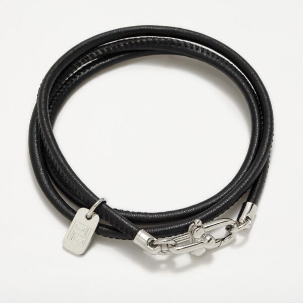 PULSERA PERTEGAZ MOSQUETON NEGRA PEH062