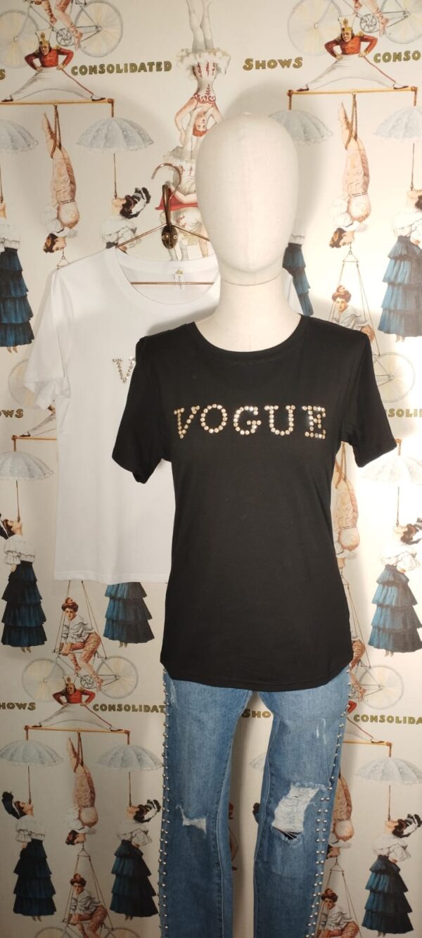 CAMISETA M/C VOGUE STRASS AQ665