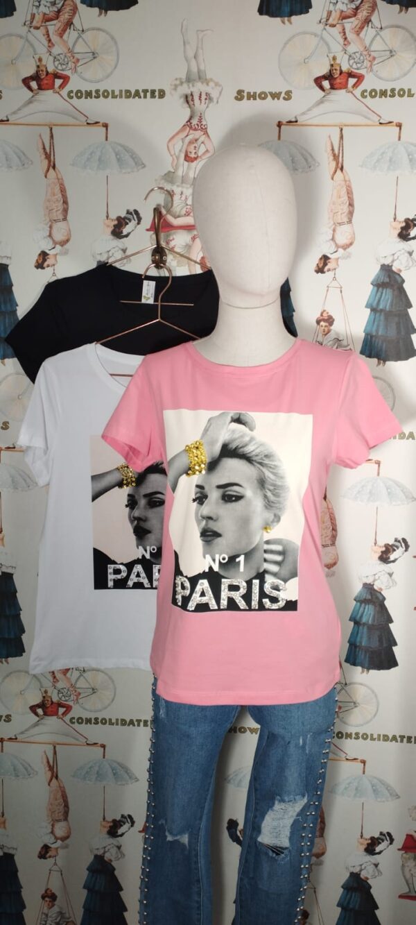 CAMISETA M/C 8572 PARIS NUMBER 1