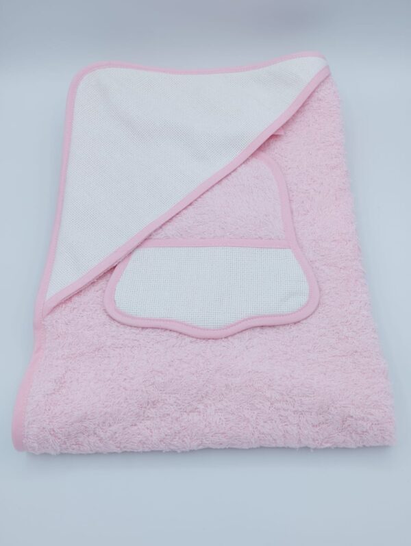 BORDAR  CAPAS BAÑO BEBE 80x80cm +BABERO