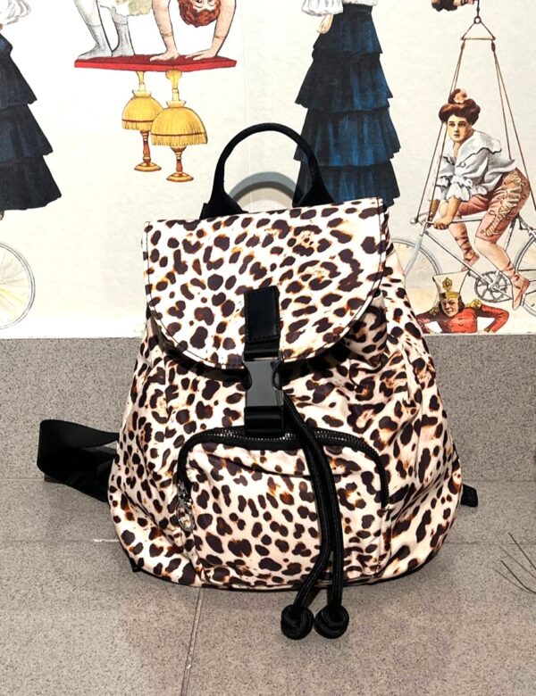 MOCHILA 67488 NYLON LEOPARDO