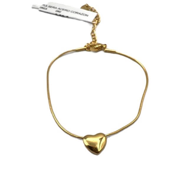 PULSERA ACERO CORAZON