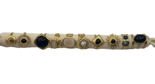 ANILLO ACERO TUBO MARMOL BLACK 0250