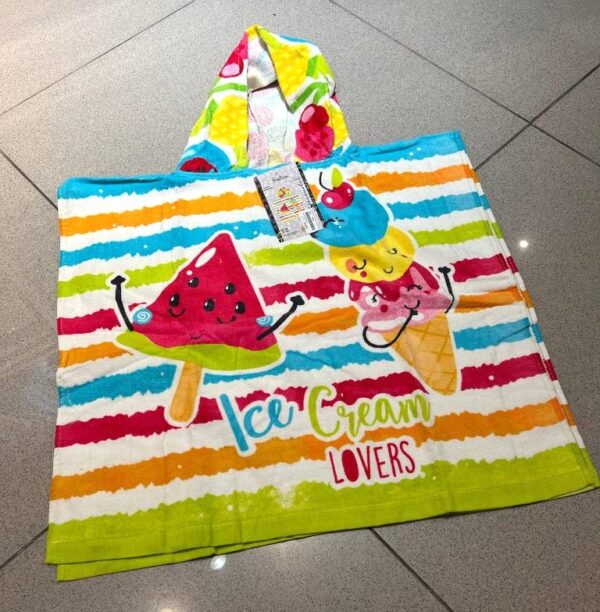 PONCHO TOALLA ALGODON 60X120